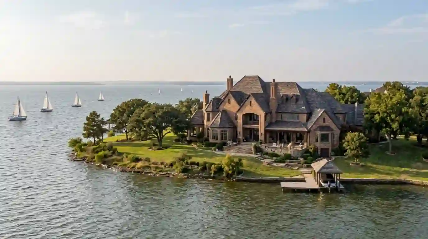 Lake home roof near Lake Ray Hubbard