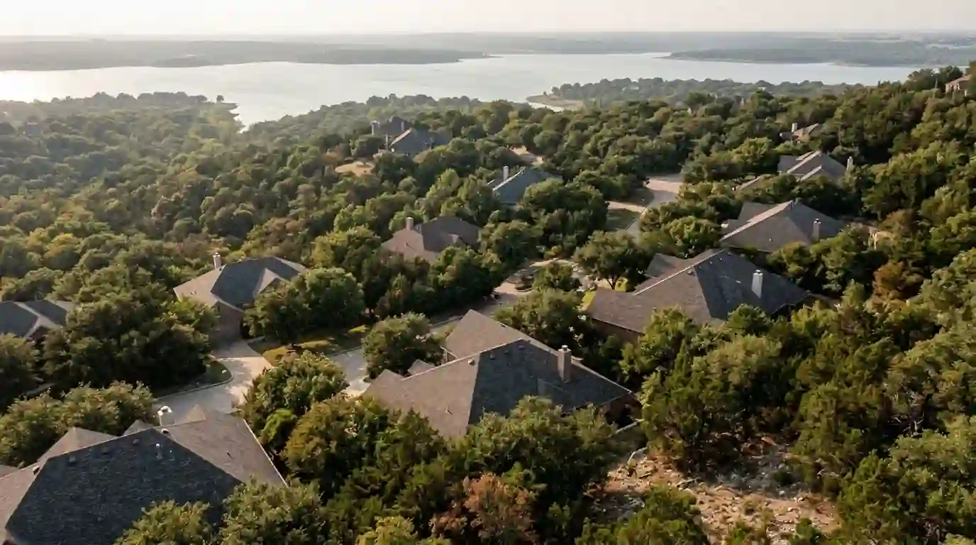 Hillside homes in Cedar Hill