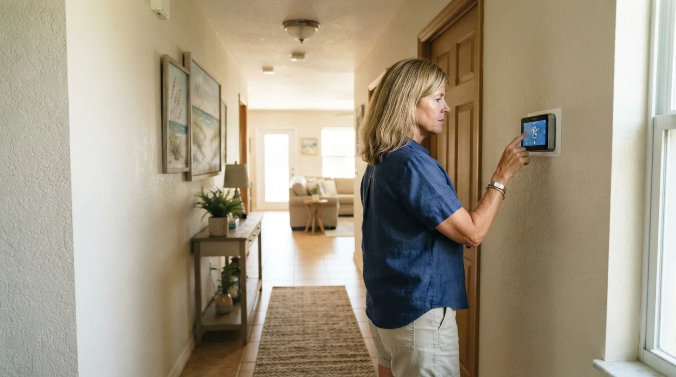 Homeowner comparing repair and replacement quotes