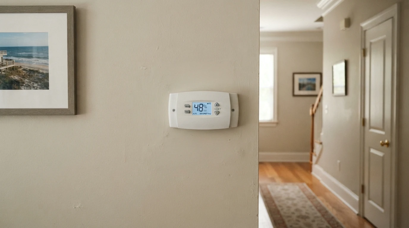 Humidity control set in the high 40s