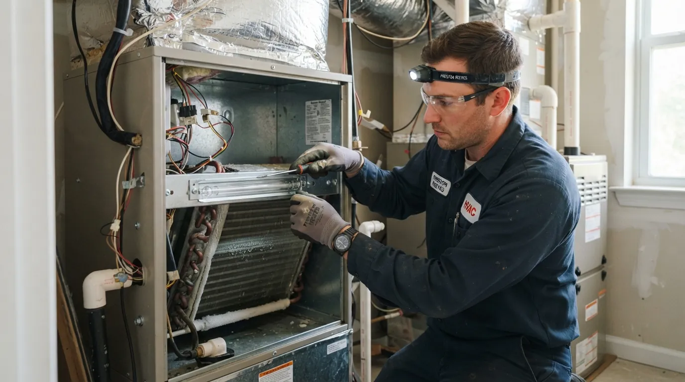 Mounting a UV lamp inside a Jacksonville air handler