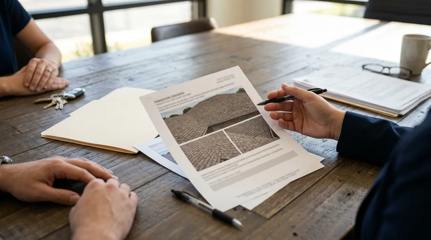 Roof certification letter for a home sale