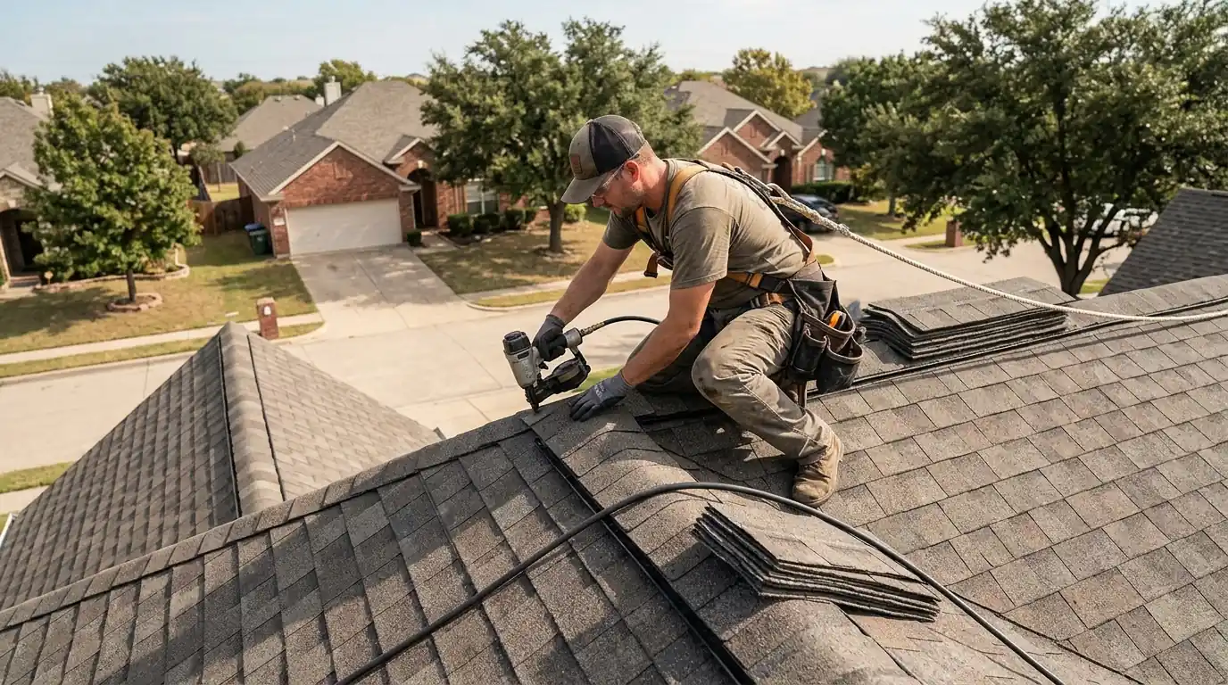 Impact-rated ridge cap on a Class 4 roof