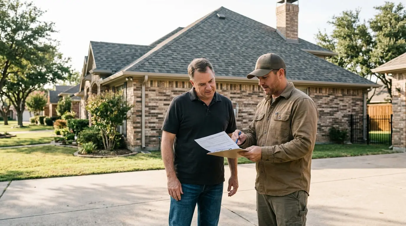 Insurance paperwork for a Class 4 roof