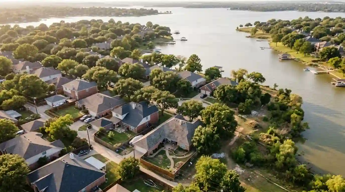 Homes near Lewisville Lake