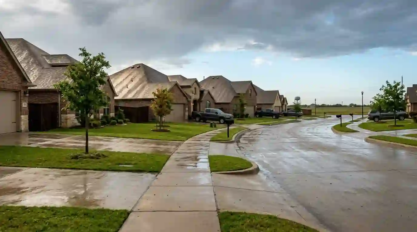 Newer homes in Red Oak