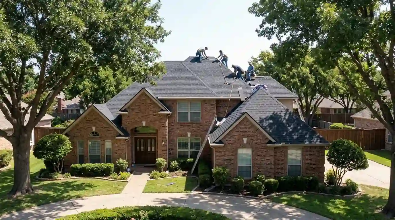 New roof on a Plano home